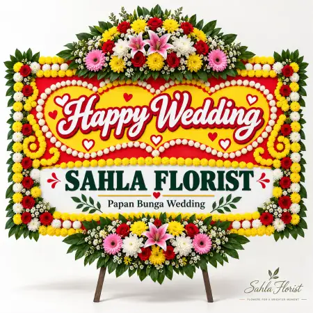 Papan Bunga Pernikahan Lengkong Bandung